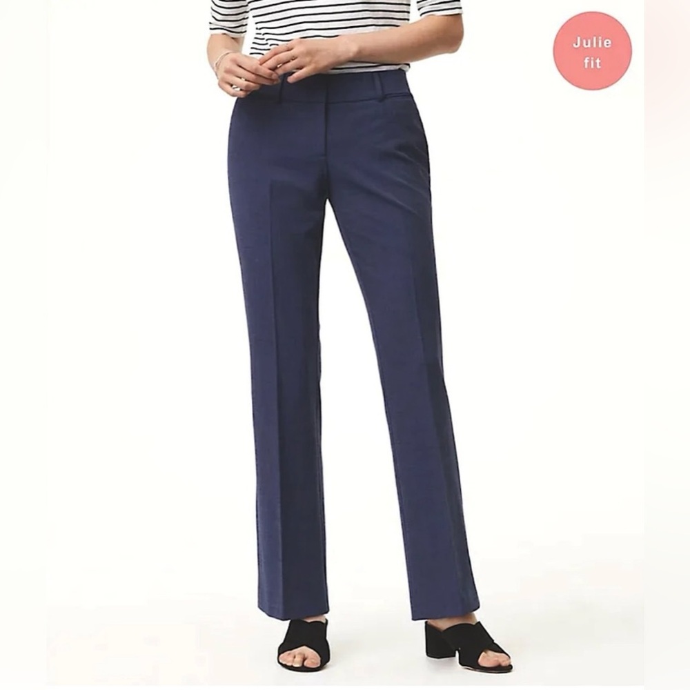 Loft Women's Navy Trousers Julie Fit 4 Short